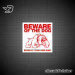 Beware of the Dog Sign B Beware of the Dog Sign B